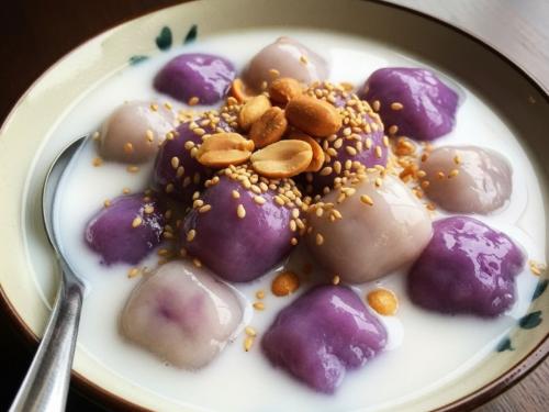 Cách nấu chè khoai dẻo nước cốt dừa