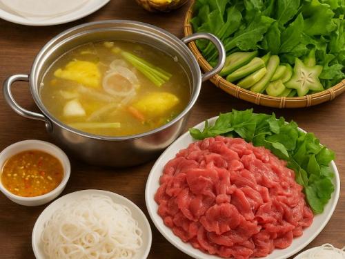 Cách nấu lẩu bò nhúng dấm chuẩn vị, dễ làm tại nhà