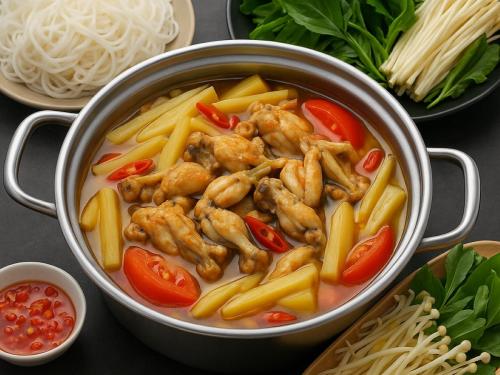 Cách nấu lẩu ếch măng chua ngon chuẩn vị tại nhà