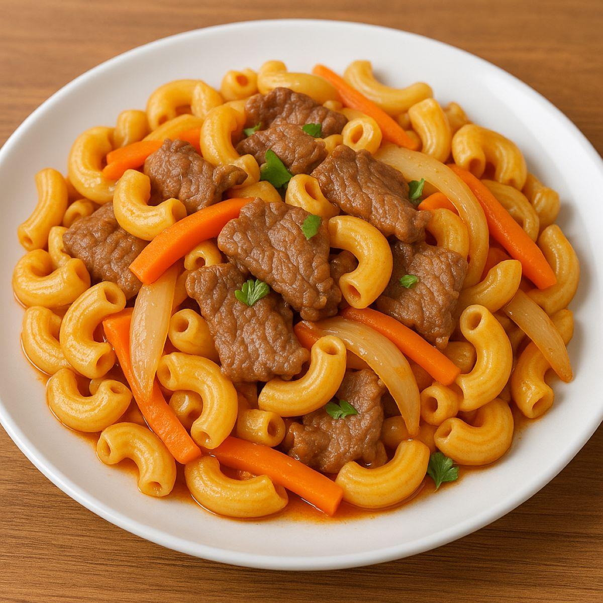 Cách nấu nui xào bò: Bí quyết chế biến đơn giản cho bữa sáng bổ dưỡng