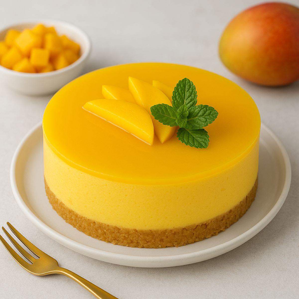 Hướng dẫn cách làm bánh mousse xoài thơm, mịn "siêu dễ"